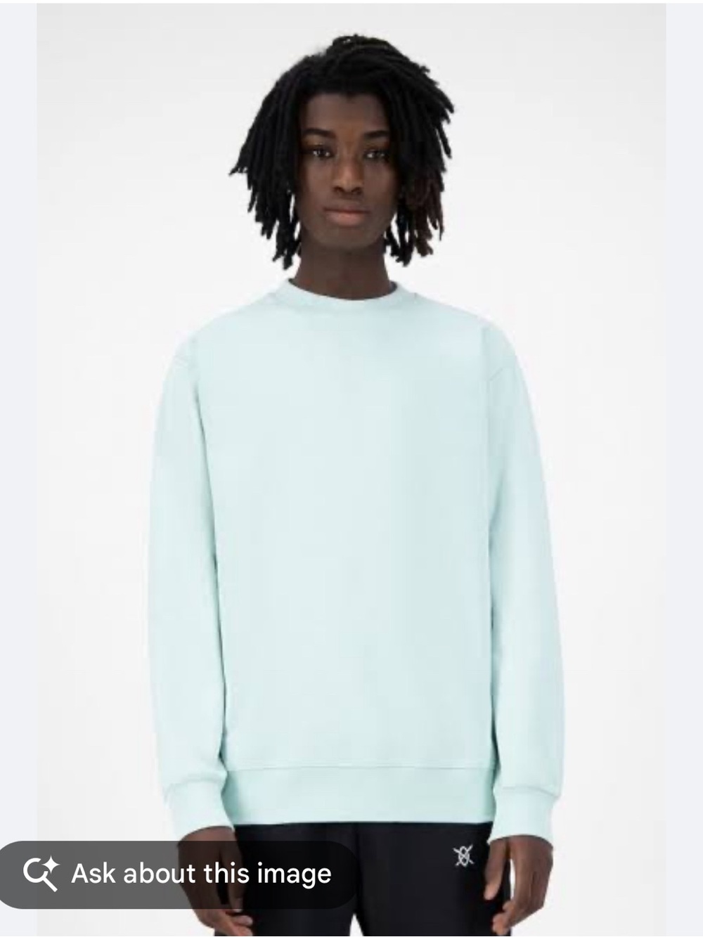 Daily Paper Derib Sweatshirt Pastel Turquoise M NWT